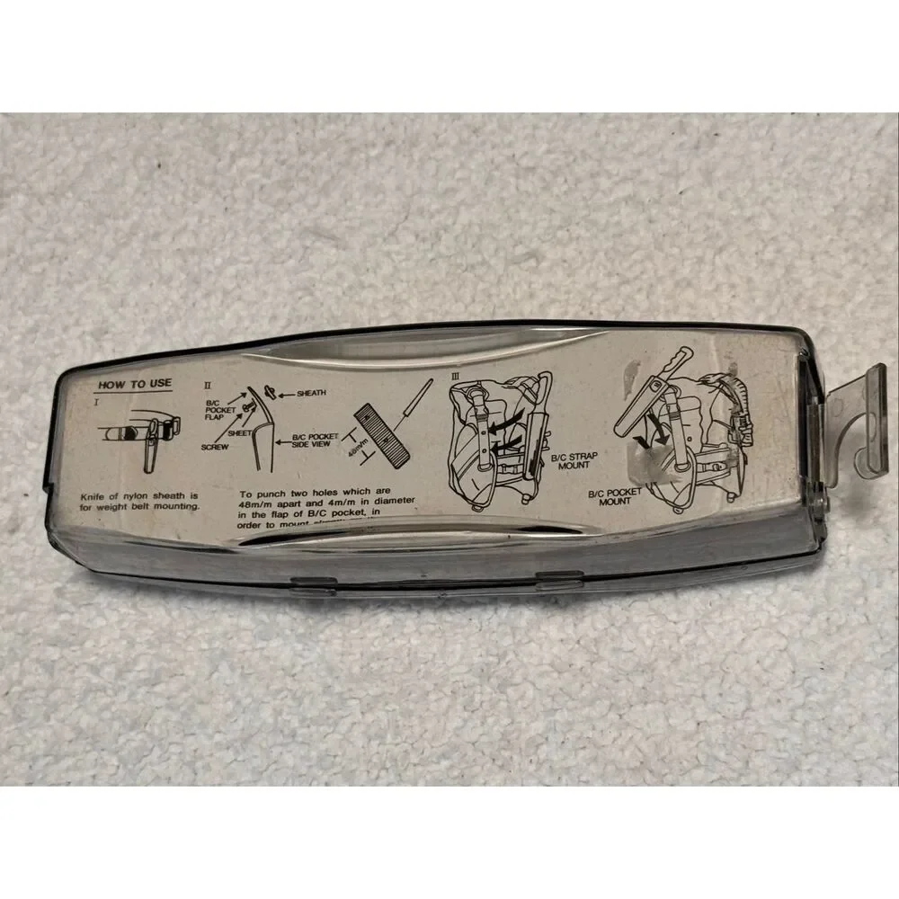 Scuba Quest Blunt Tip Diving Knife With Sheath